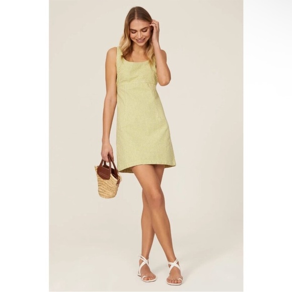 Levi's Dresses & Skirts - Levi's Gingham Roy Structured Jumper Checkered Mini Dress